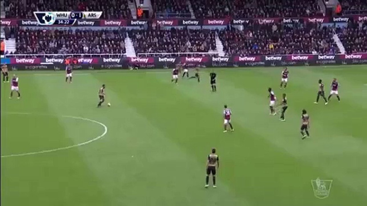 0-2 Alexis Sanchez Goal HD - West Ham United 0-1 Arsenal - 09.04.2016 HD