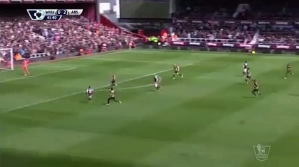 1-2 Andy Carroll Goal HD - West Ham United 1-2 Arsenal - 09.04.2016 HD