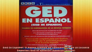 EBOOK ONLINE  Ged En Espanol El Nuevo Examen De Equivalencia De LA Escuela SuperiorGed in Spanish  FREE BOOOK ONLINE