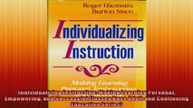 Free PDF Downlaod  Individualizing Instruction Making Learning Personal Empowering and Successful Jossey  FREE BOOOK ONLINE