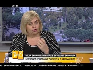 7pa5 - Investimet strategjike dhe nxitja e sipermarrjes - 8 Prill 2016 - Show - Vizion Plus
