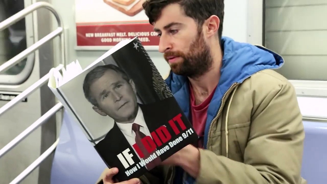 Taking Fake Book Covers on the Subway