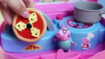 Peppa Pig Mini Pizzeria Chef Peppa Pig Play Doh Pizza Toys Review Part 3