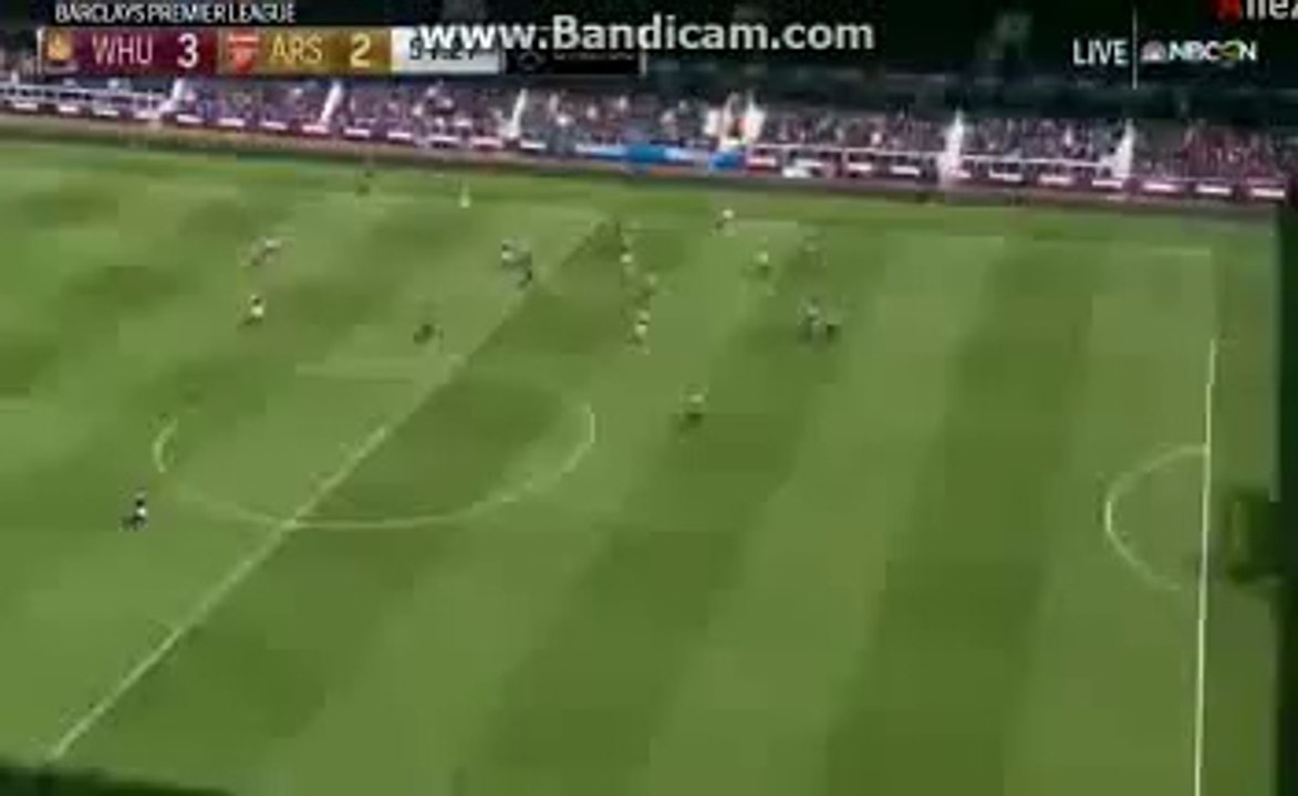 3-2 Andrew Carroll | West Ham United - Arsenal 09.04.2016 HD