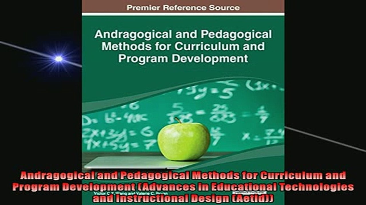 FREE DOWNLOAD  Andragogical and Pedagogical Methods for Curriculum and Program Development Advances in READ ONLINE
