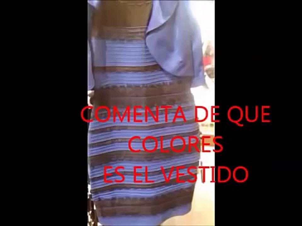 De que color es el Vestido _ Polemica del Vestido _ Azul y Negro o Blanco y Dorado
