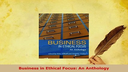 PDF  Business in Ethical Focus An Anthology Download Full Ebook