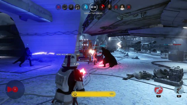 STAR WARS™ Battlefront™ HEROS VS VILLANS BEST DEFLECTED SHOT EVER VADER VS NIEN NUB