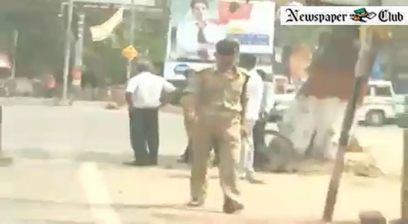 Drunk police on road, patna, bihar, bihar news, patna news