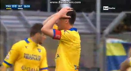 Frosinone great chance to score vs Inter 09/04/2016