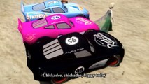 Cars Songs For Kids ♪ Five little chickadees ♪ Elsa Snow Driving Custom Rhymes