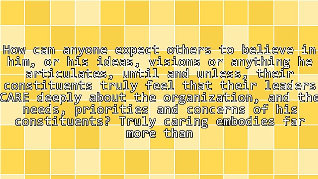 4 Ways Constituents Know When Leaders CARE