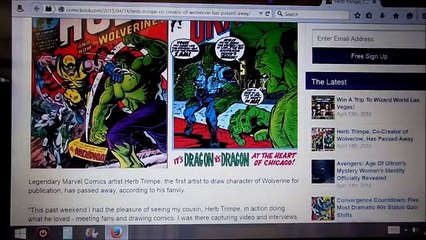 Herb Trimpe has passed away (co creator of wolverine) :(
