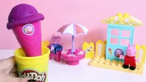 Peppa Pig Ice Cream Parlor Building Toys Play Doh Ice Cream DIY La Heladería de Peppa Pig Part 4