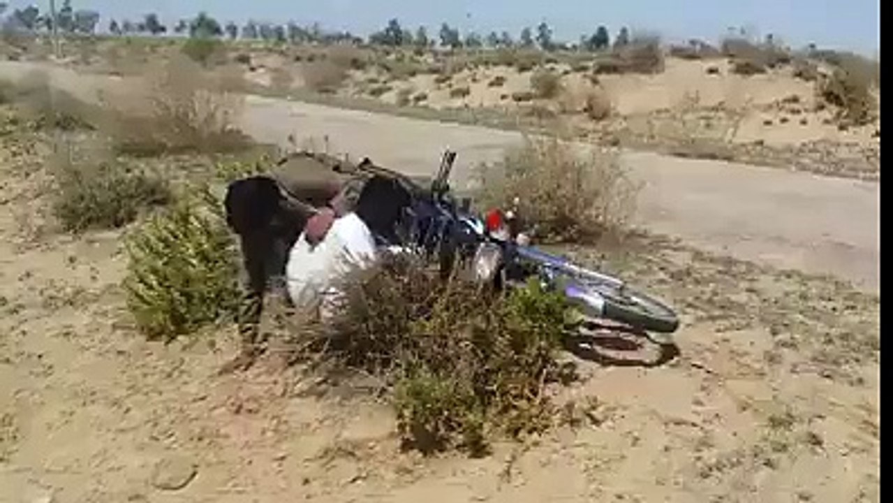 Watch how they theft motor bike from a guy