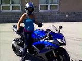 My First Time Riding Suzuki GSX-R750 Customized SportBike Motorcycle Review First Impressi