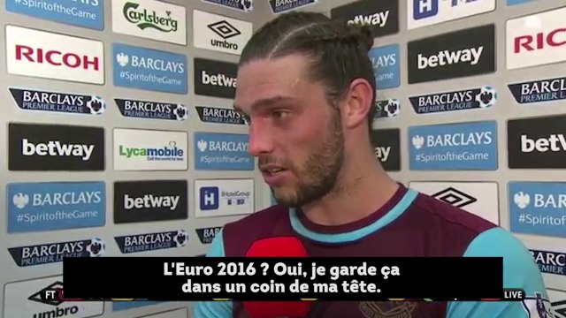 West Ham : Le héros Andy Carroll postule pour l'Euro
