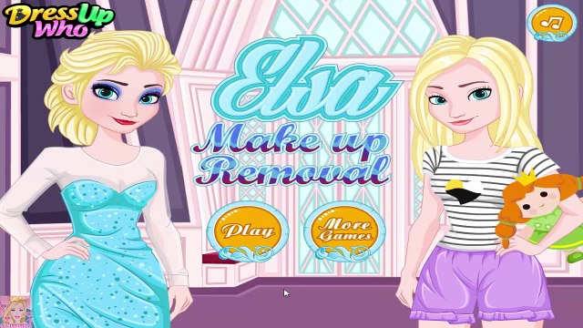 Elsa Make Up Removal - Frozen Princess Elsa Makeup And Dress Up Game for Kids