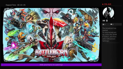 AmethystVenom's Live PS4 Broadcast of Battleborn beta