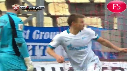 Дзюба забил 100-й гол в карьере в матче с Амкаром