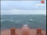 Padstow RNLI encountering rough seas on passage