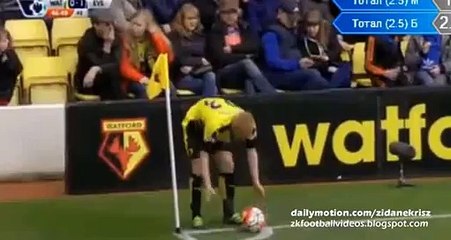 1-1 Jose Holebas Goal - Watford v. Everton 09.04.2016