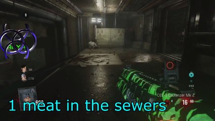 Call of duty advanced warfare Exo zombie easter egg step 3 find the meat 4 players  INFECTION