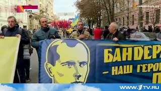 На Украине массовые шествия националистов