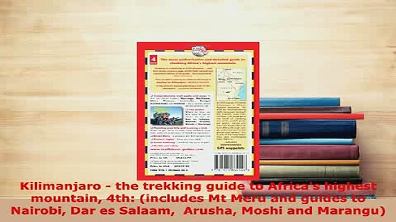 PDF  Kilimanjaro  the trekking guide to Africas highest mountain 4th includes Mt Meru and Download Full Ebook