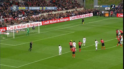 Lucas Goal HD - Guingamp 0-1 PSG - 09-04-2016