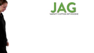 JAG Varsity Cotton Zip Hoodie (For Women)