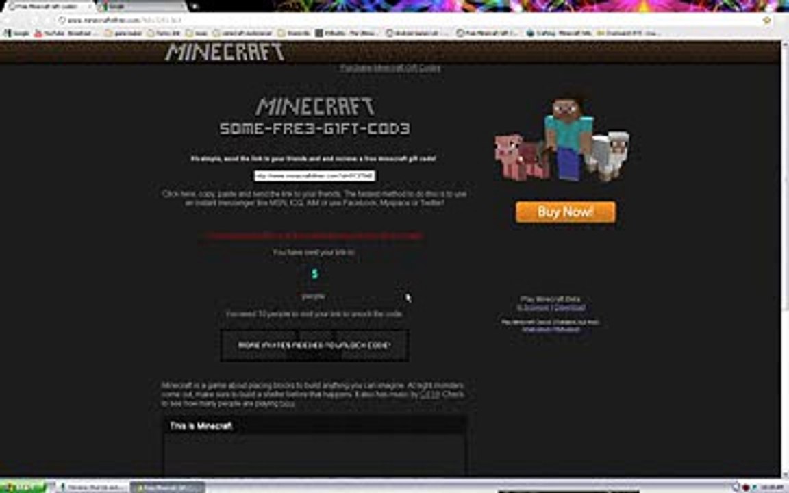 FREE MINECRAFT GIFT CODES