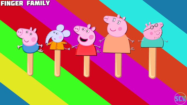 Peppa Pig Ice Cream Lollipop Finger Family / Nursery Rhymes Lyrics
