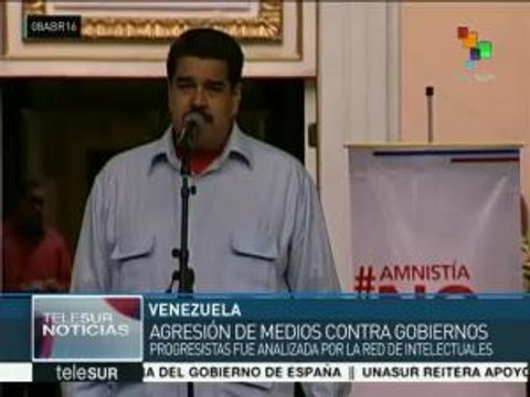 Intelectuales rechazan acciones injerencistas contra Venezuela