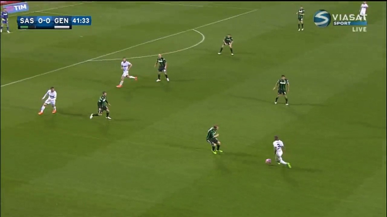 0-1 Blerim Dzemaili Goal -Sassuolo v. Genoa 09.04.2016