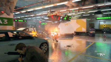 Quantum Break - Research Facility: Parking Garage Fight (Time Blast, Shield, Dodge, Rush & Stop)