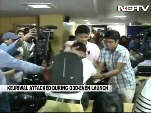 Arvind Kejriwal: Shoe Thrown At Arvind Kejriwal During gathering and lot of Media