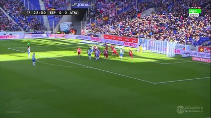 1-0 P@pe Di0p Goal - Esp-nyol Atl-tico