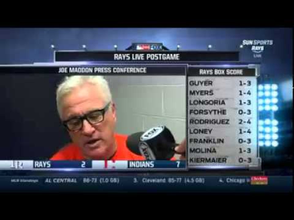 Rays tropiezan ante Indians