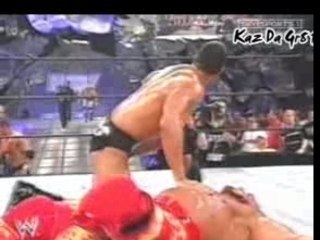 Brock Lesnar F5's Hulk Hogan