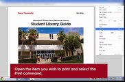 Barry University - Library Services Tutorial: On-Campus Printing
