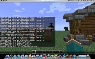 Minecraft | How to get an AWESOME Sword! name, lore and enchantment