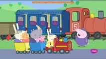 Peppa pig en español El tren del abuelo pig al rescate