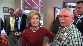 Kay Bailey Hutchison Campaigns In North Texas