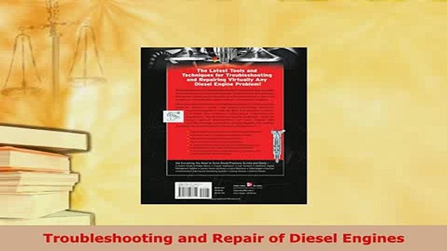 Download Troubleshooting and Repair of Diesel Engines EBook