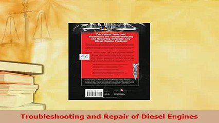 Download  Troubleshooting and Repair of Diesel Engines  EBook