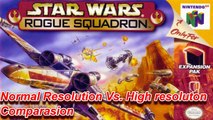 Star Wars Rogue Squadron Normal Res Vs High Res