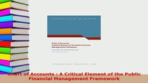 PDF  Chart of Accounts  A Critical Element of the Public Financial Management Framework Download Online