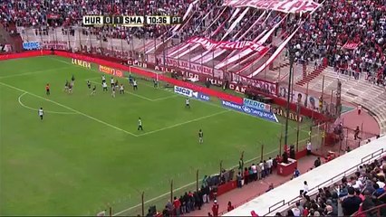 Gol de Fritzler. Huracán 1 - San Martín (SJ) 1. Fecha 10. Primera División 2016.