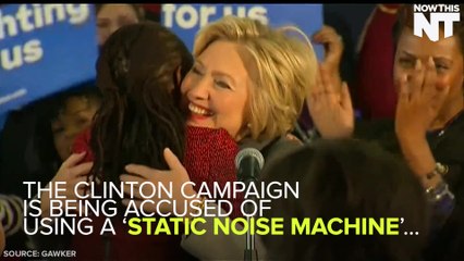 Hillary Clinton Is Accused Of Playing Noises At Reporters So They Couldn't Hear Her Speech